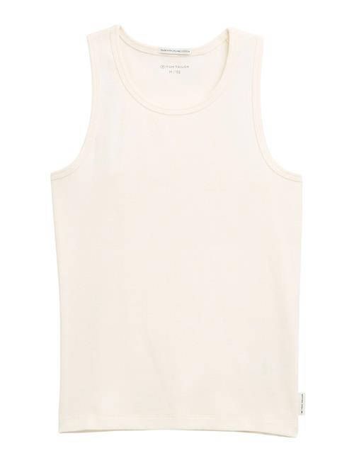 Basic Rib Top Tom Tailor Cream