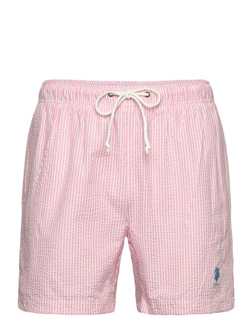 Se Uspa Swimshorts Briggs Men U.S. Polo Assn. Pink ved Booztlet
