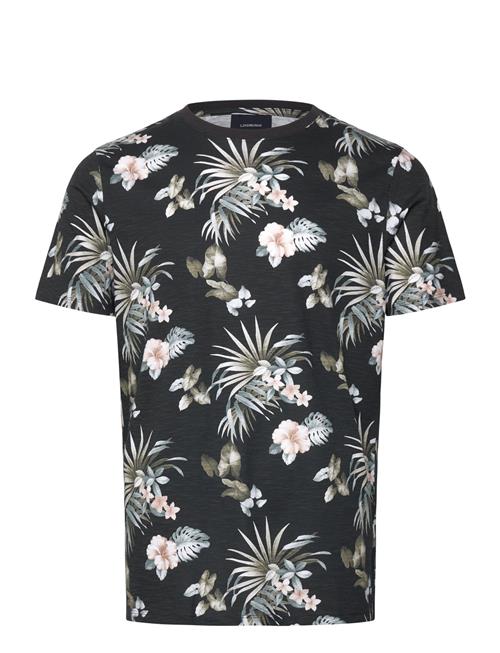 Slub Aop Tee S/S Lindbergh Patterned