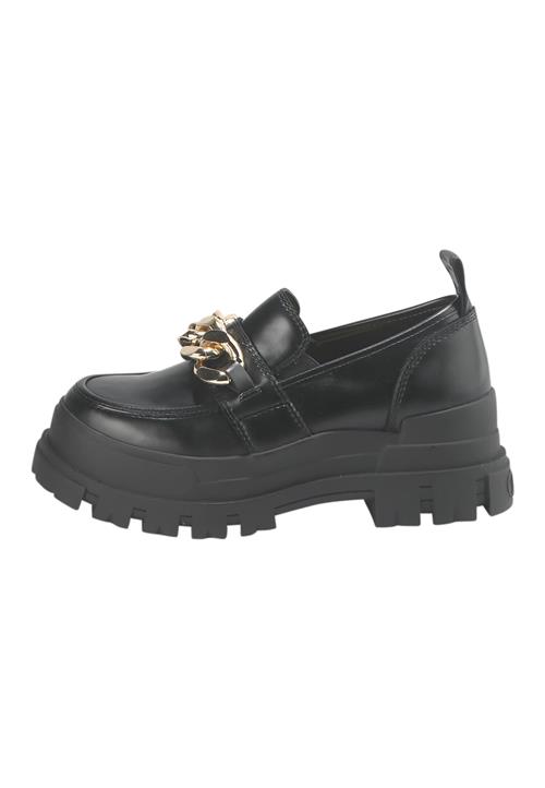 Se BUFFALO Slipper 'ASPHA LOAFER CHAIN'  guld / sort ved About You
