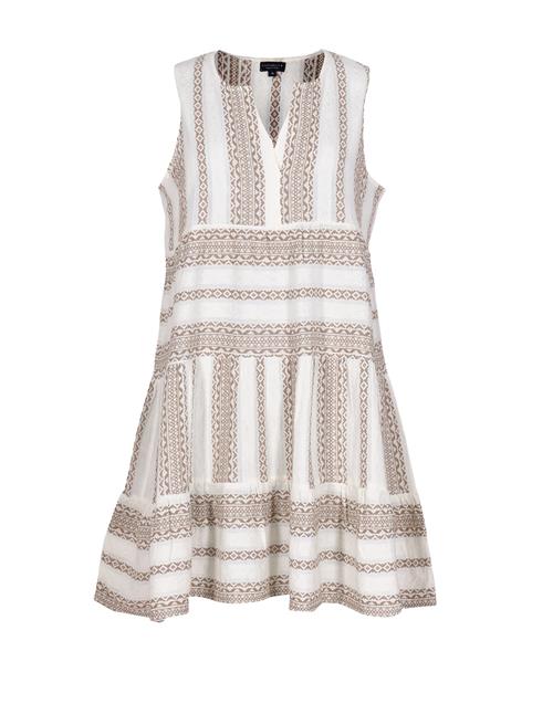 South Beach Kjole  taupe / hvid