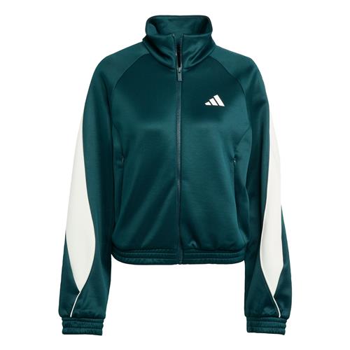 ADIDAS SPORTSWEAR Træningsjakke 'Stadium'  petroleum / hvid