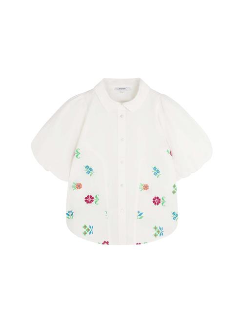 Scalpers Bluse  lyseblå / rød / offwhite