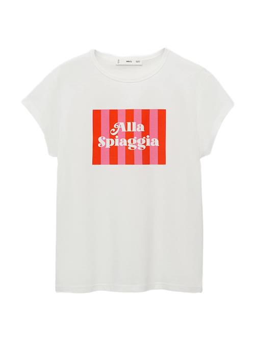 MANGO Shirts 'ILLUSTRA'  lys pink / grenadine / hvid