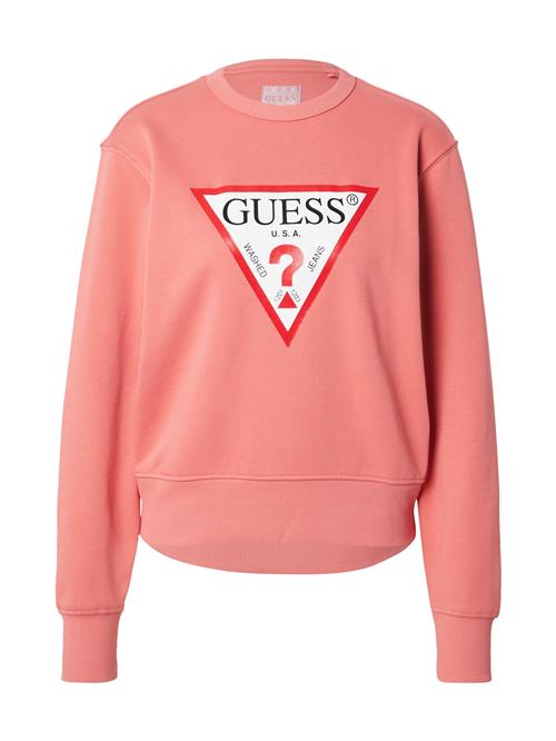 GUESS Sweatshirt  gammelrosa / brandrød / hvid