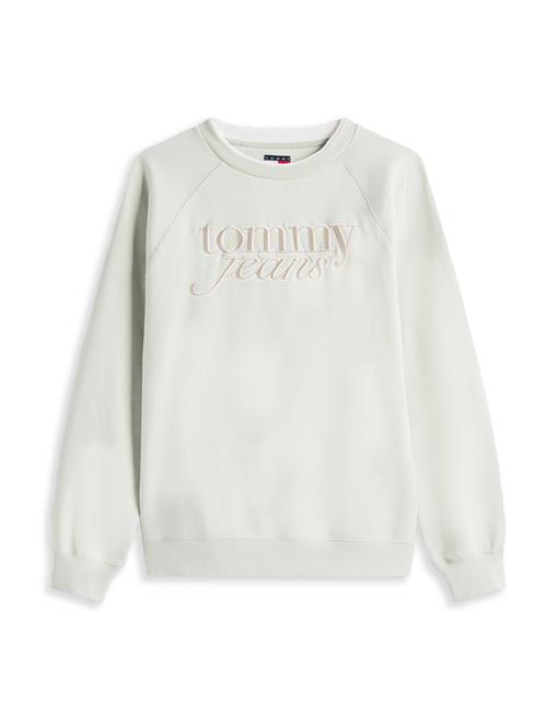 Tommy Jeans Sweatshirt  mørkebeige / pastelgrøn / hvid