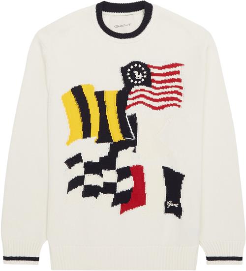 Gant Flag Intarsia Cotton Strik