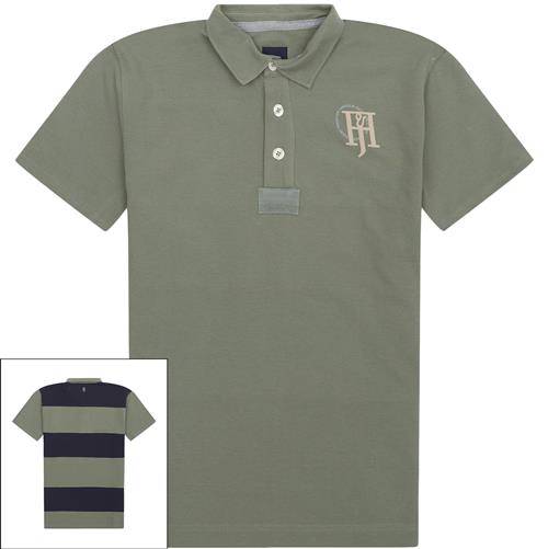 HANSEN & JACOB Stripe Back Polo T-shirt