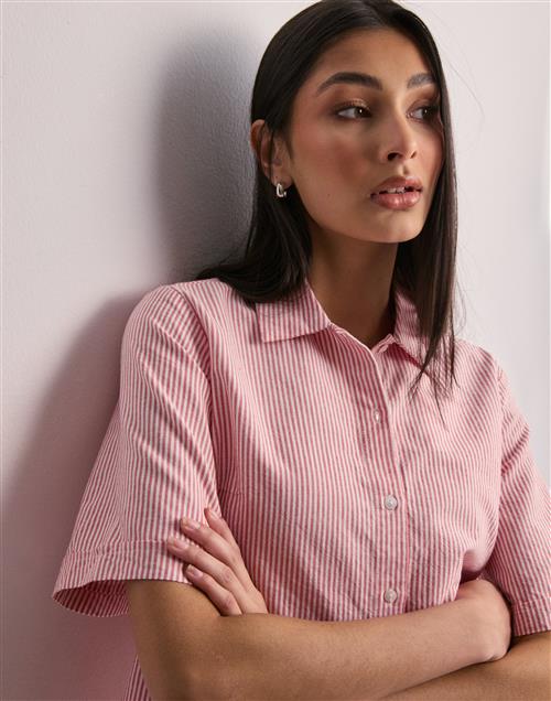 JJXX - Ternet/Stribet - Jxsiva Oxford Ss Shirt Wvn
