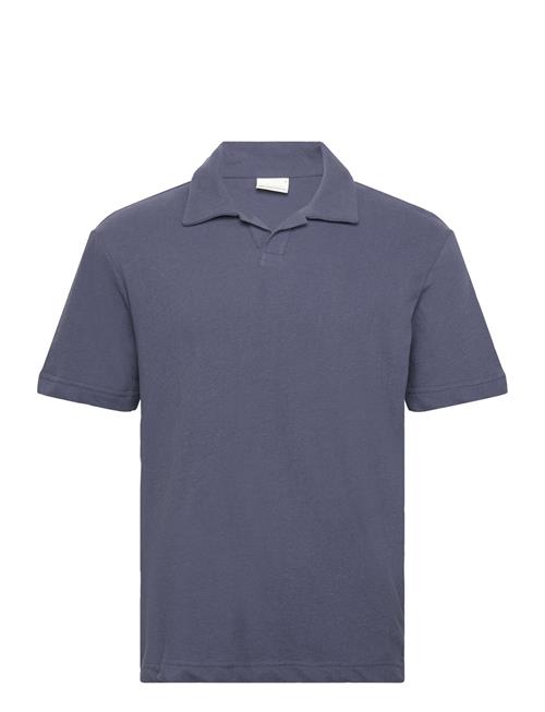 Loose Bouclé Polo - Gots/Vegan Knowledge Cotton Apparel Navy