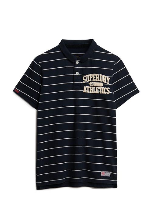 Se Vintage Athletic Jersey Polo Superdry Navy ved Booztlet