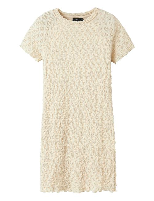 Nlfralma Ss Short Lace Dress LMTD Beige