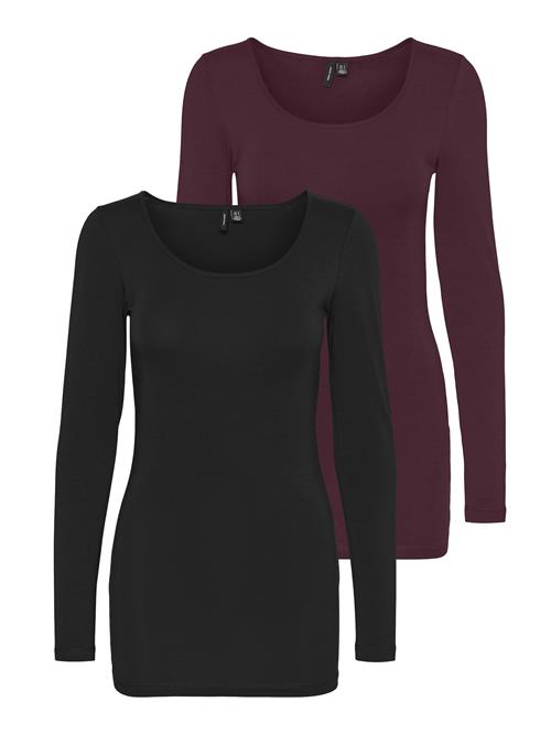VERO MODA Shirts  rød / sort