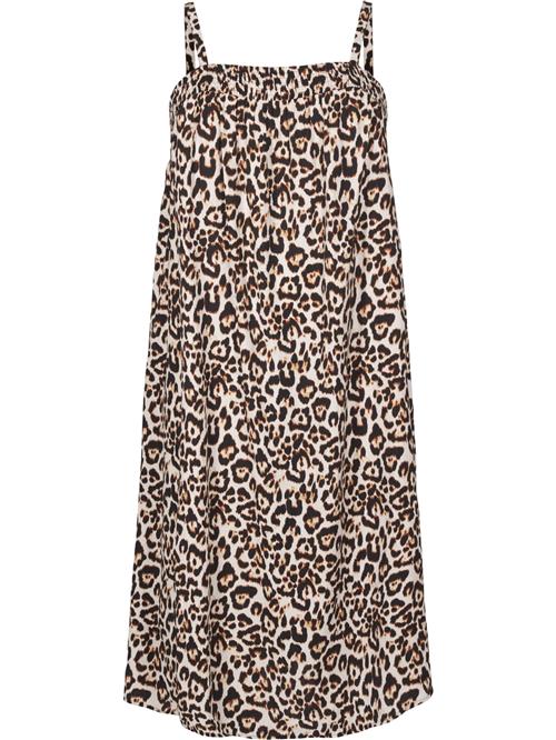 Zizzi Kjole 'Vsol'  lysebeige / brun / sort