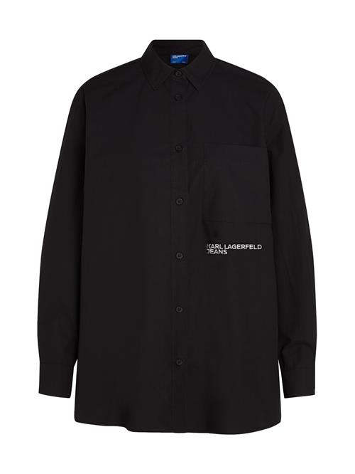 KARL LAGERFELD JEANS Bluse  sort / hvid