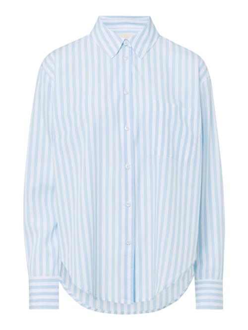 Les Lunes Bluse 'HANNAA'  lyseblå / hvid