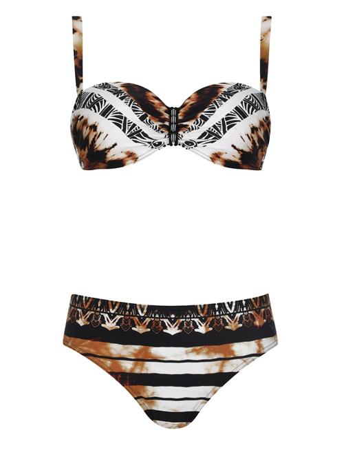 SUNFLAIR Bikini  brun / sort / hvid