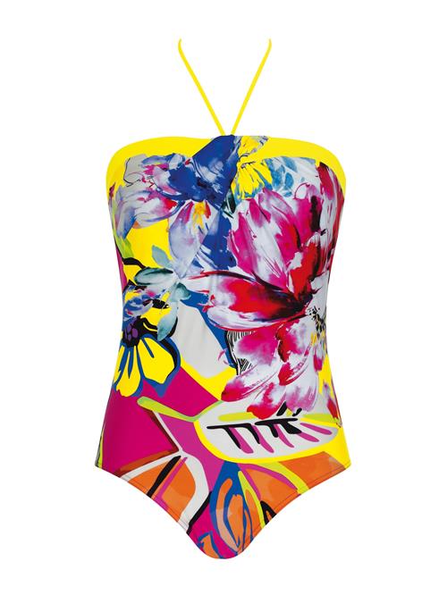 SUNFLAIR Badedragt  blå / gul / pink / hvid