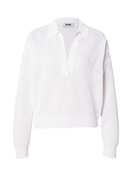 DRYKORN Pullover 'JORGIA 10'  mørkebeige / hvid