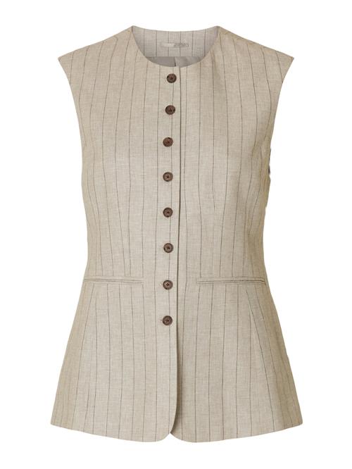 SELECTED FEMME Jakkesætsvest  beige-meleret