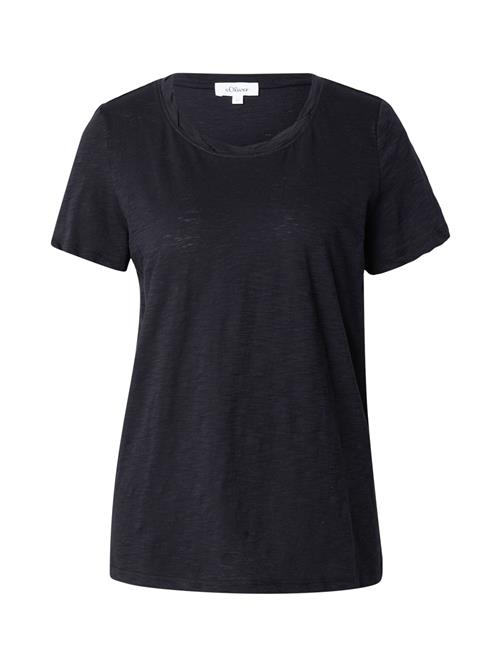 s.Oliver Shirts  sort-meleret