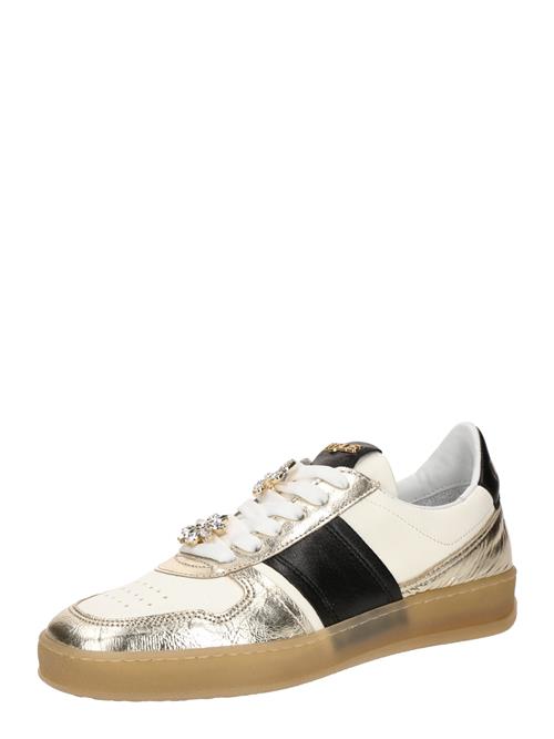 MJUS Sneaker low 'GENOVA'  guld / sort / uldhvid
