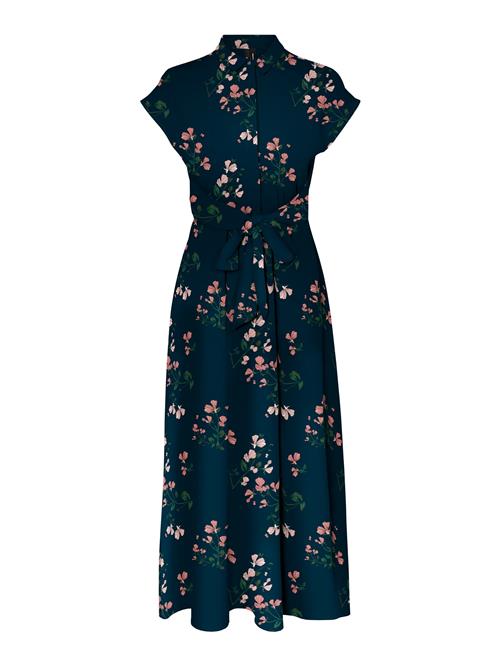 VERO MODA Blusekjole 'VMNEWHALLIE'  blå / natblå / grøn / lyserød