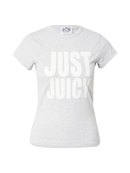 Juicy Couture Shirts 'JUST JUICY HILTON'  grå-meleret / hvid