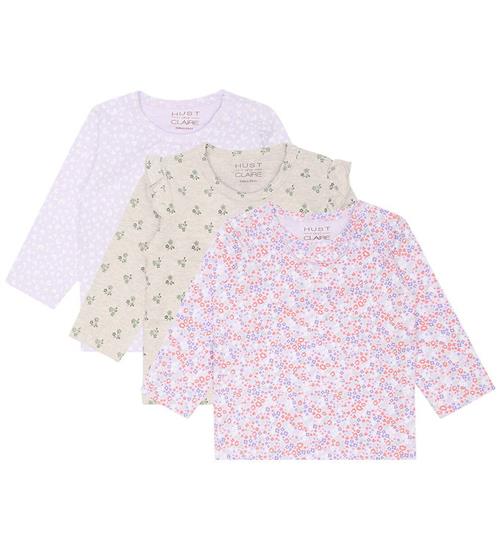 Hust and Claire Bluse - Alda GreenFlower - 3-pak - Wheat Melange