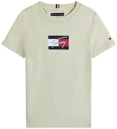 Tommy Hilfiger T-shirt - Script Flag - Misty Sage Green