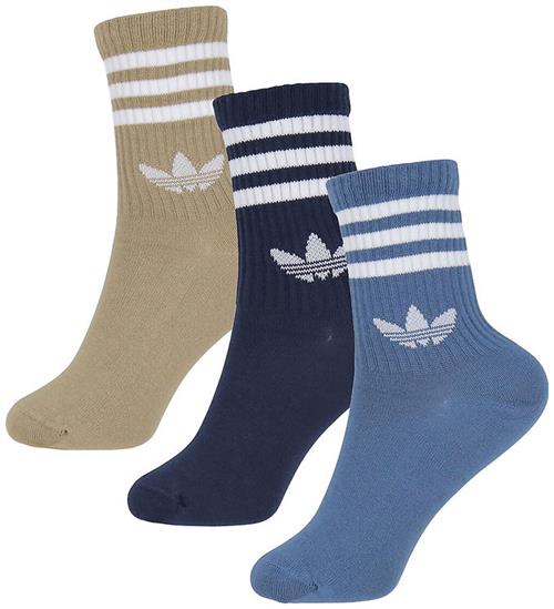 adidas Originals Strømper - 3-pak - 3S Crew - Ashblu/Nindig/Card
