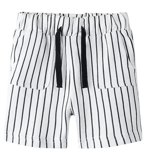 Name It Shorts - NmmJakob - Striped - Bright white