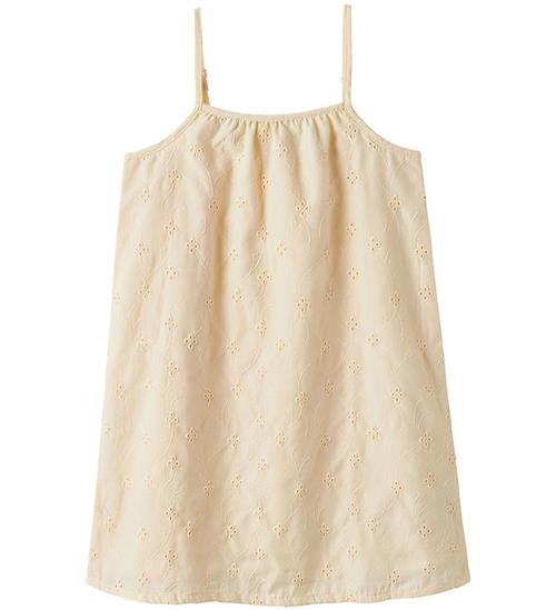 Name it Kjole - NkfVioleta - Buttercream m. Broderi Anglaise