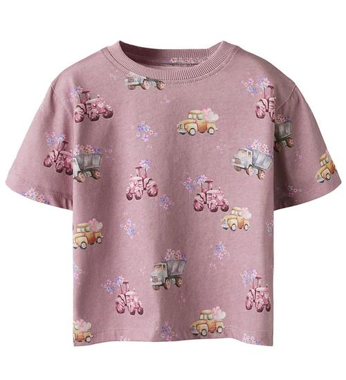 Name It T-shirt - NmfHelga - Elderberry m. Print
