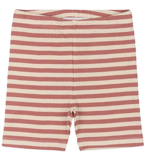 The New Siblings Cykelshorts - TnstFro - Rib - Old Rose Striped