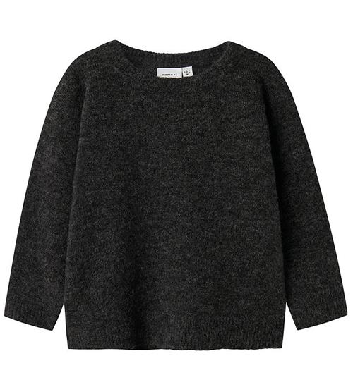 Name It Bluse - Strik - NmmTalils - Dark Grey Melange