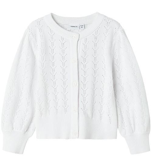 Name It Cardigan - Strik - NmfHannah - Bright White