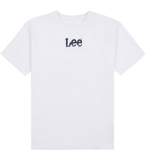 Lee T-shirt - Wave Graphic - Bright White