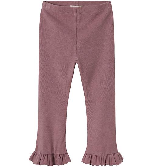 Lil Atelier Leggings - Rib - NmfDarla - Nostalgia Rose