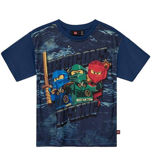 LEGOÂ® Ninjago T-shirt - LWTaffy 302 - Mørkeblå m. Print