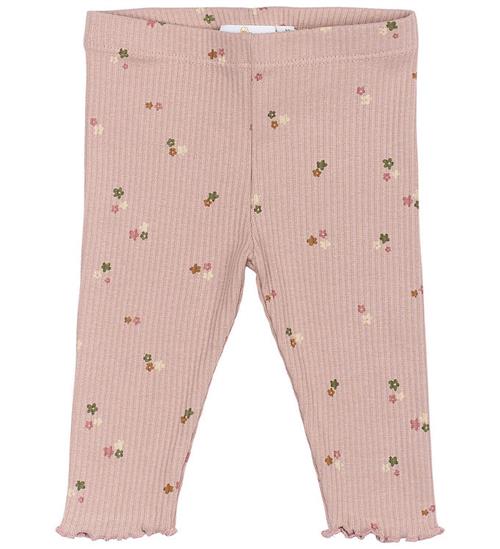 The New Siblings Leggings - Rib - TnsbOdelia - Adobe Rose m. Blo