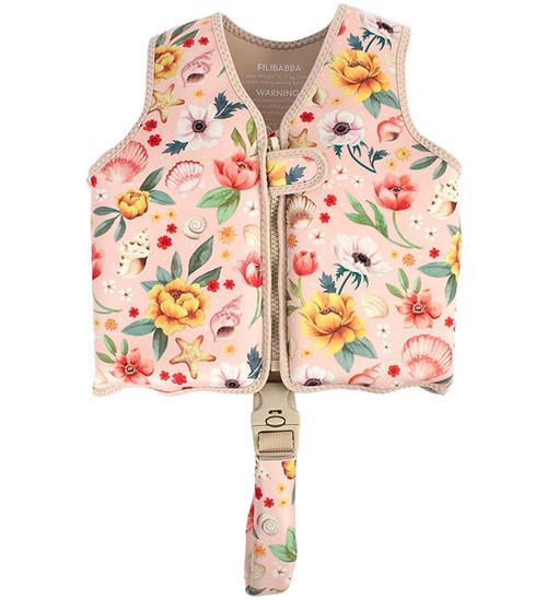 Filibabba Svømmevest - 3-4 År - UV50+ - Ocean Blossom