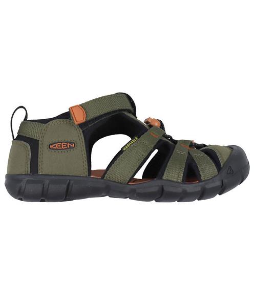 KEEN Sandaler - Seacamp II CNX Y - Dark Olive/Gold Flame