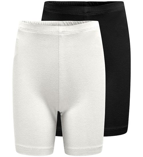 Kids Only Cykelshorts - 2-Pak - KogLove - Cloud Dancer/Black