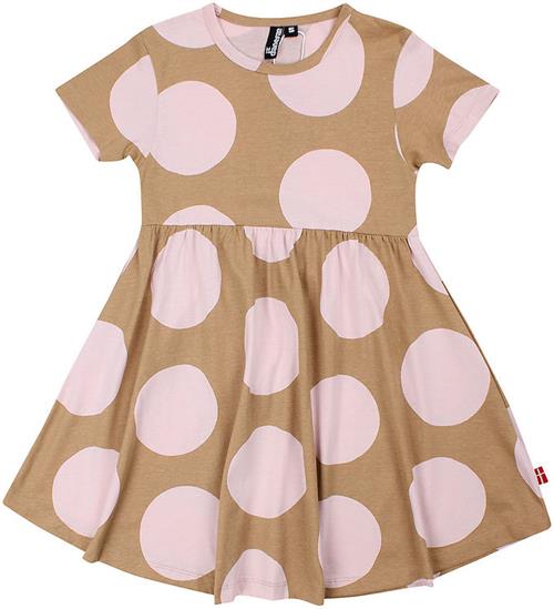 Danefæ Kjole - Lollipop - Light Rose/Beige Big Dots
