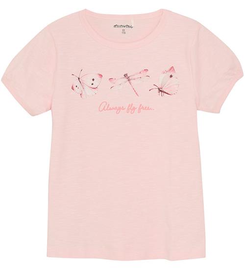 Minymo T-shirt - Rosen Quartz m. Print