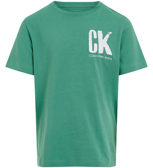 Calvin Klein T-shirt - Chest Surf Graphic - Bahama Green