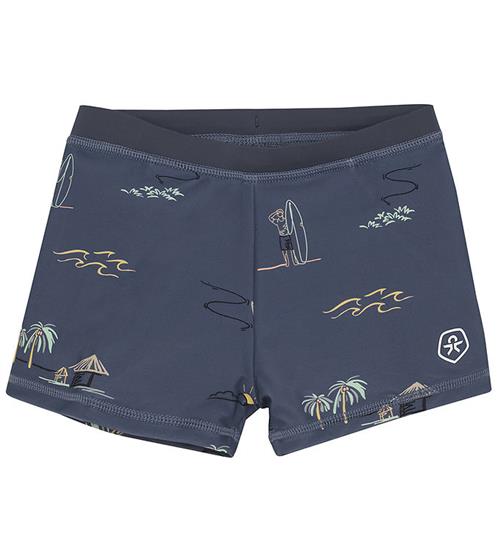 Color Kids Badebukser - AOP - Vintage Indigo