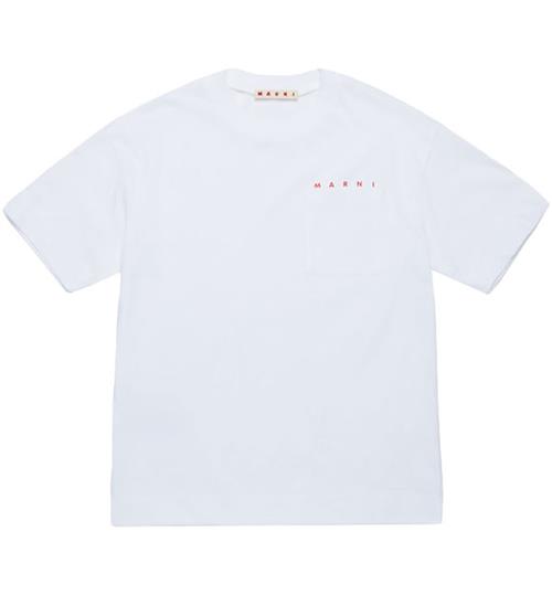 Marni T-shirt - Hvid m. Lomme