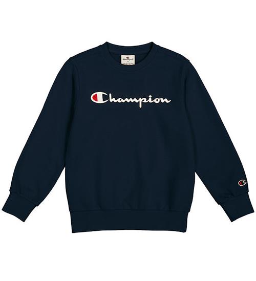 Champion Sweatshirt - Crewneck - Navy m. Logo